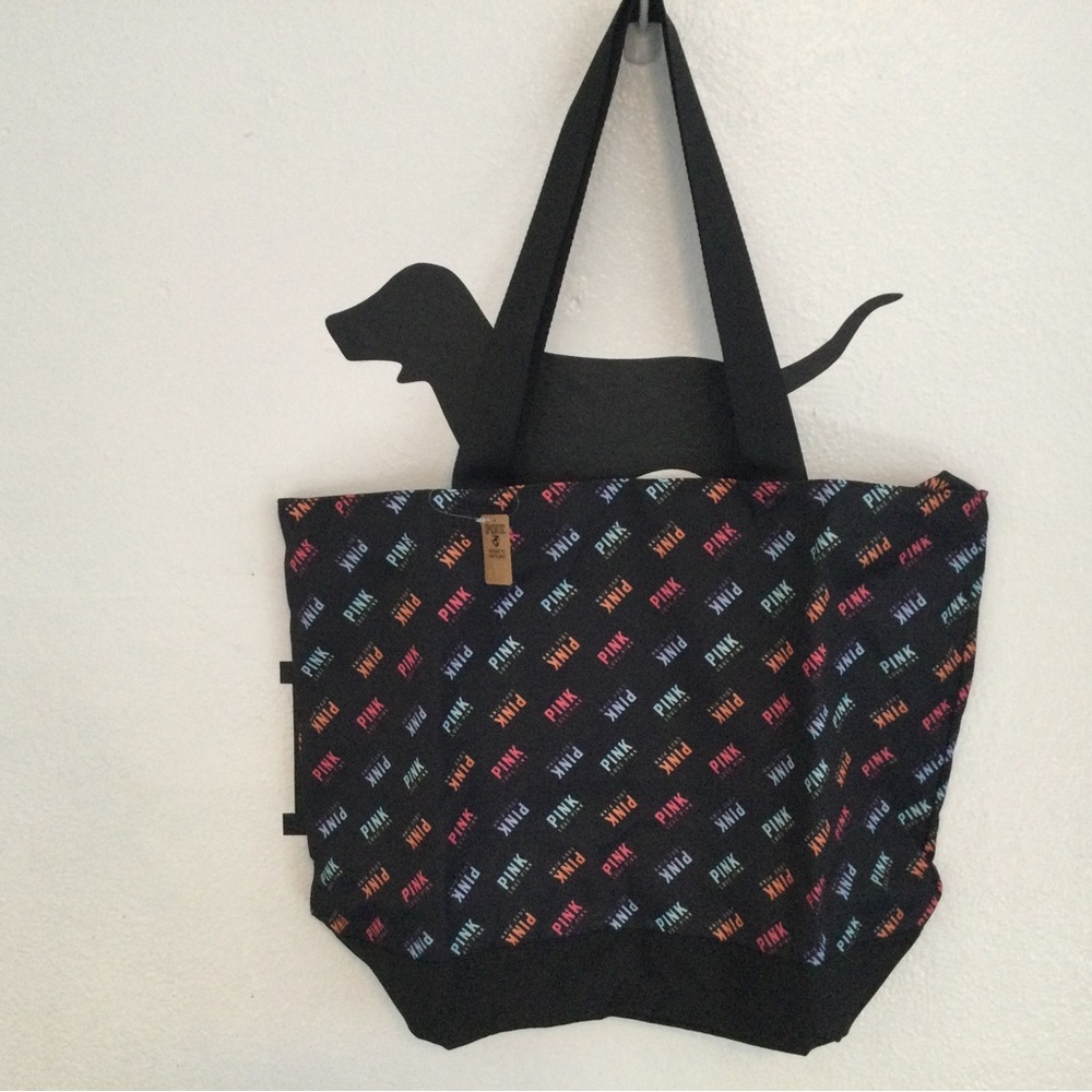 Victoria’s Secret PINK brand limited edition oversized tote zipper closure